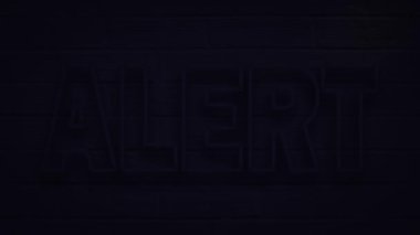 dekorasyon için gerçekçi neon yazılı alerji ve arka planda kaplama.