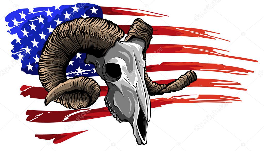 Ram goat logo icon design vector