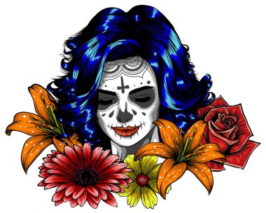 Beyaz çiçekli ölü seksi kız günü