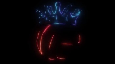 Taç dijital neon videolu voleybol topu