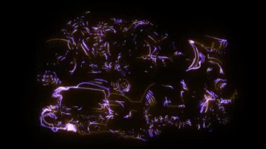 Car Spares Çerçeve ve parça dijital neon video