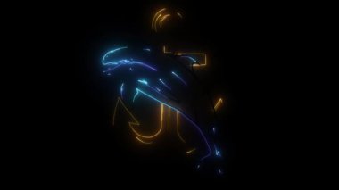 Sunucu ve yunus simgesi video grafikleri