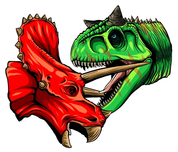 Dinosaur Vector Illustration Full Color adatto a qualsiasi progetto di progettazione grafica correlata — Vettoriale Stock