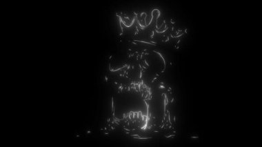 kurukafa taç dijital neon video