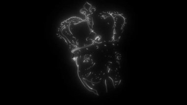 Köpek kralı dijital neon video