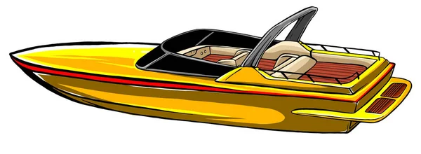 Sea boat Icon Vector Illustration graphics art — Stock Vector
