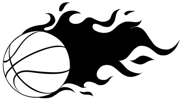 Vektor-Illustration Basketball auf weißem Hintergrund. — Stockvektor