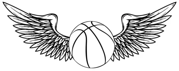 Beyaz arka planda izole edilmiş bir vektör basketbol topu. Fitness sembolü — Stok Vektör