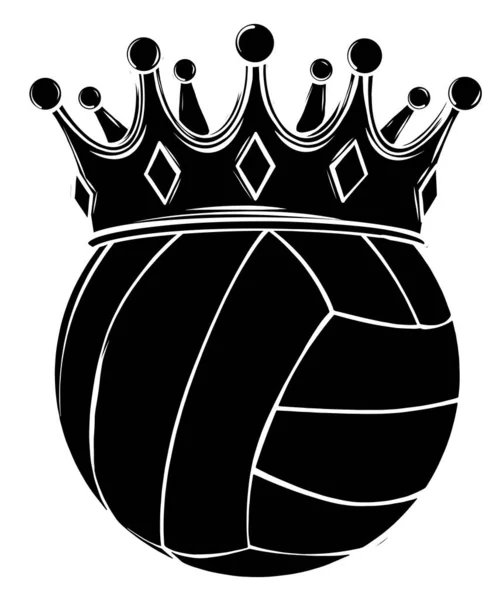 Sport Volleyboll Emblem Design Element logotyp vektor — Stock vektor