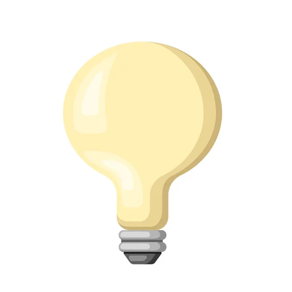 Иконка Вектора Лампочки Безопасной Энергии Зеленая Энергия — стоковый вектор