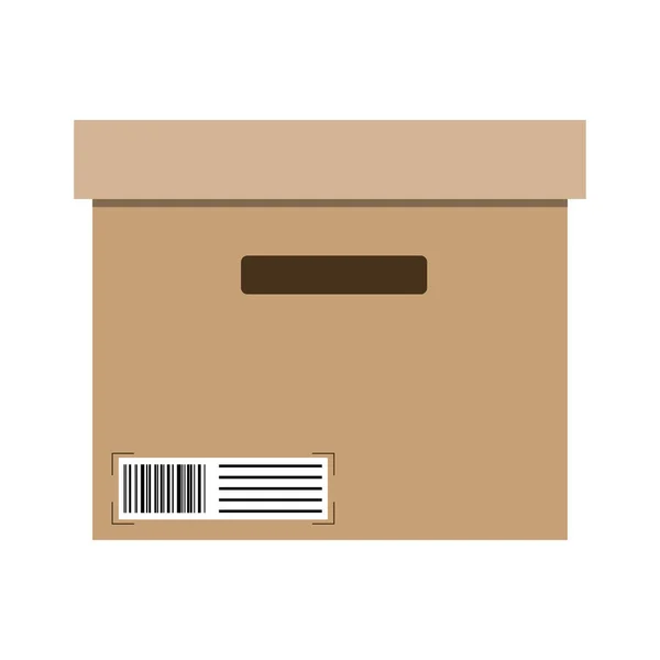 Φορτίου Κουτιά Χαρτοκιβωτίων Απεικόνιση Διανυσματικών Δοχείων — Διανυσματικό Αρχείο