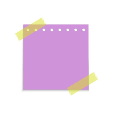 Yapışkan kağıt notlar, vektör çizimi
