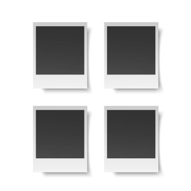 vintage anında boş fotoğraf mockup