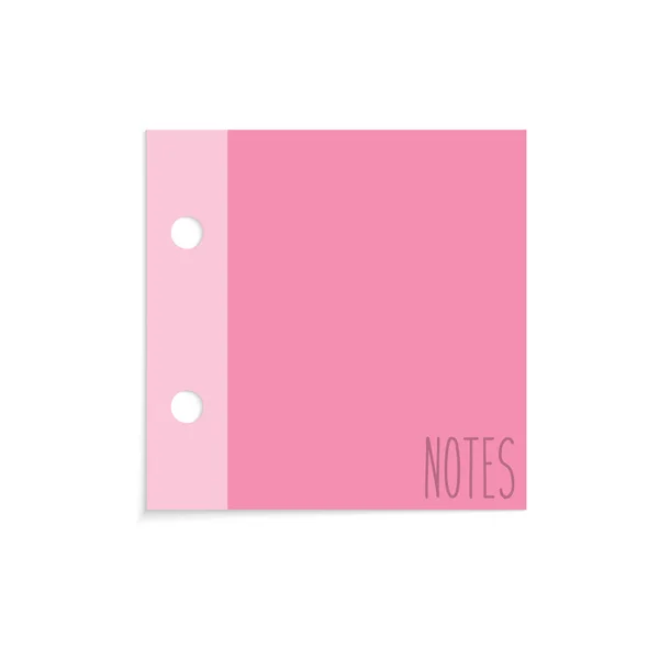 Sticky Paper Notities Vector Illustratie — Stockvector