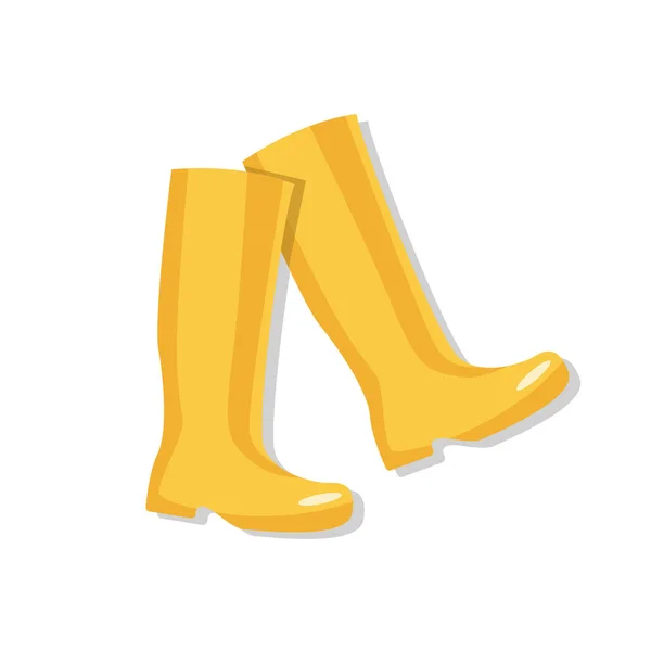 Gele laarzen — Stockvector