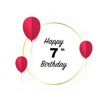 Mutlu doğum günü altın afiş