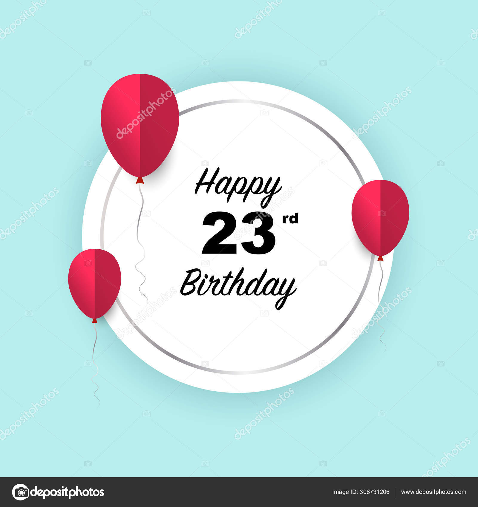 127 Happy 23rd Birthday Vector Images Free Royalty Free Happy 23rd Birthday Vectors Depositphotos
