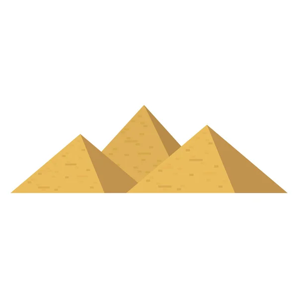 Great Pyramids Sphinx Giza Egypt Vector Illustration — Stock Vector
