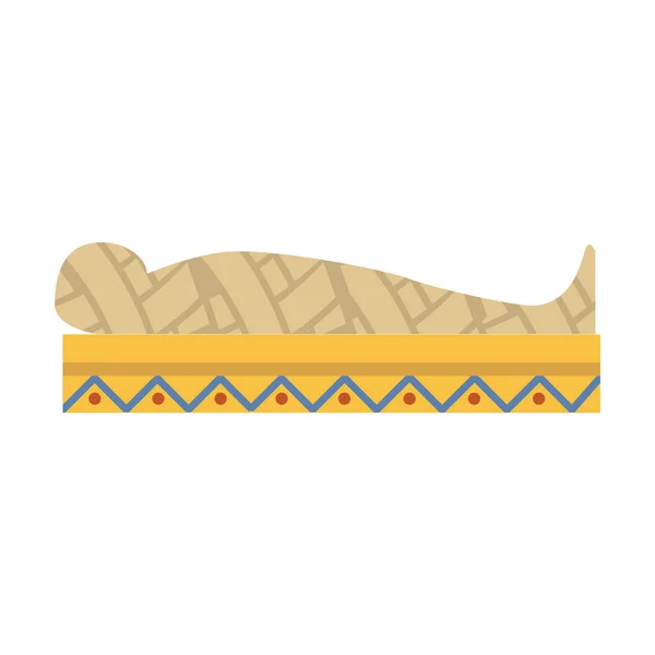 Ägyptische Mumienikone Vektorillustration — Stockvektor