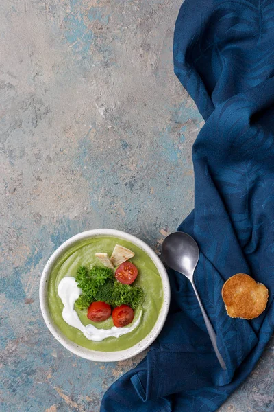 Copiar espacio con sopa de cosecha — Foto de Stock