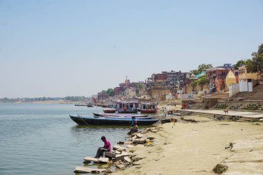 Setin Varanasi şehir içinde. Hindistan
