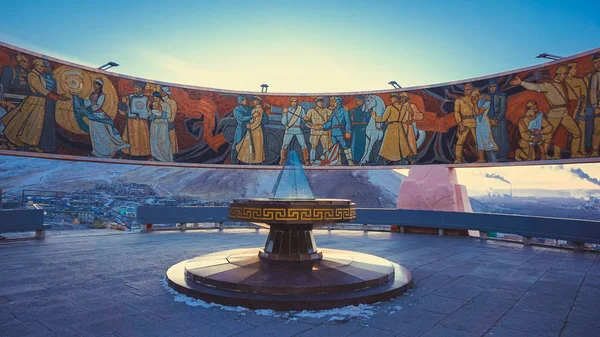 Памятник Зайсану Улан Баатар — стоковое фото