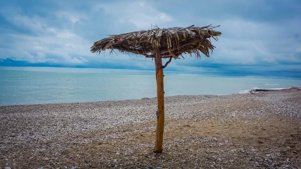 Plaża Nad Morzem Czarnym Abchazja — Zdjęcie stockowe