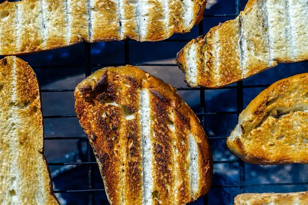 Fried Bread Campfire — Stock Photo, Image