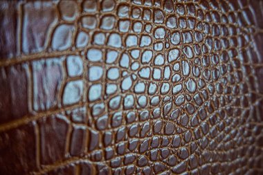 Kahverengi deri çanta doku