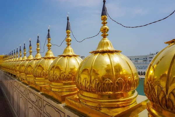 Golden domes at the Golden Temple in Amritsar, India