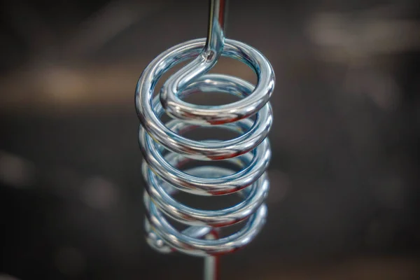 Silver color metal spiral