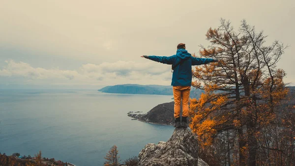 Bela Paisagem Montanha Lago Baikal — Fotografia de Stock