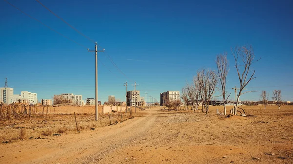 Vieille Ville Dans Désert Gobi Chine — Photo