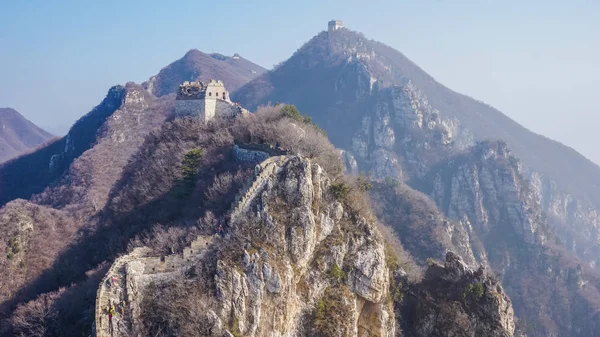 Bellissimo Paesaggio Della Parte Vecchia Della Grande Muraglia Cinese — Foto Stock