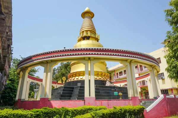 Pagode Bouddhiste Dans Ville Bodhgaya Inde — Photo