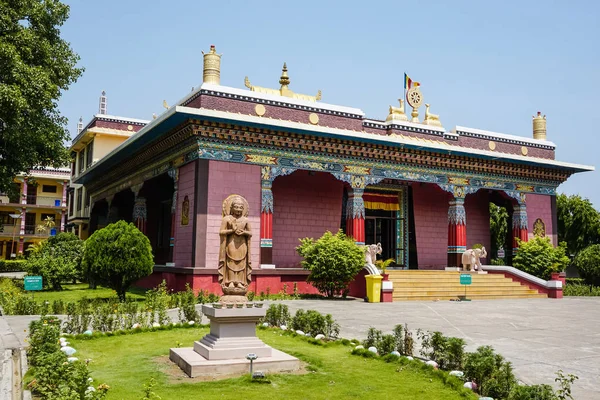 Buddhistický Klášter Městě Bodhgaya Indie — Stock fotografie