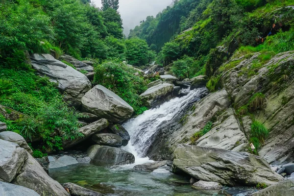 Increíble Naturaleza Comienzo Del Himalaya Montañas Cataratas Bhagsunag Dharamsala India — Foto de Stock
