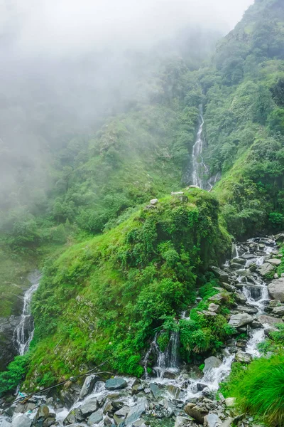 Increíble Naturaleza Comienzo Del Himalaya Montañas Cataratas Bhagsunag Dharamsala India — Foto de Stock