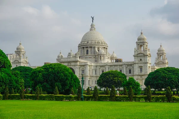 Memorial Brytyjskiej Królowej Wiktorii Kalkucie Indie — Zdjęcie stockowe