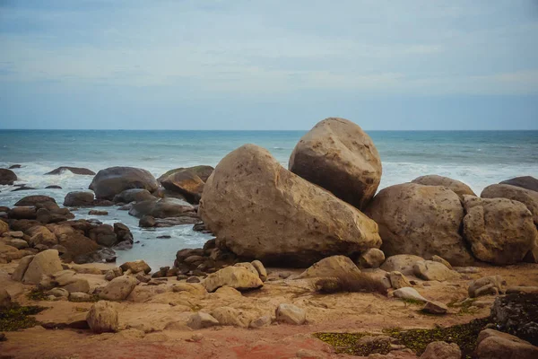 Costa Rocosa Del Océano Índico Ciudad Kanyakumari India —  Fotos de Stock