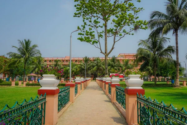 Sendero Hermoso Jardín Mayapur India — Foto de Stock