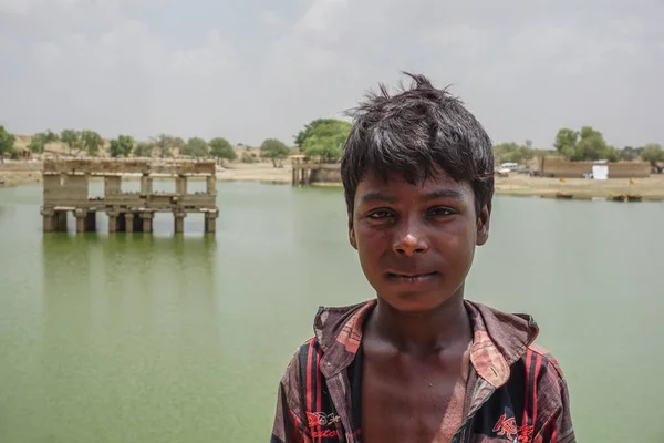 Jaisalmer Inde Juillet 2017 Indien Sur Territoire Lac Gadisar — Photo