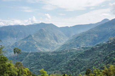 Devlet Sikkim, India Himalaya dağlarında inanılmaz manzaralar