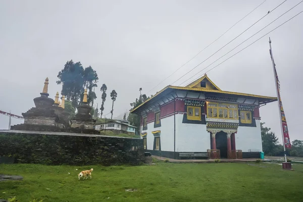 Βουδιστικό Μοναστήρι Στα Βουνά Των Ιμαλαΐων Στο Σικίμ Ινδία — Φωτογραφία Αρχείου