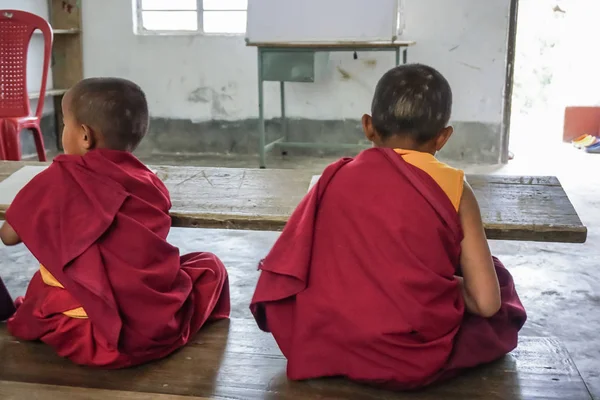 Pelling Sikkim India Mayo 2017 Los Monjes Budistas Son Niños — Foto de Stock