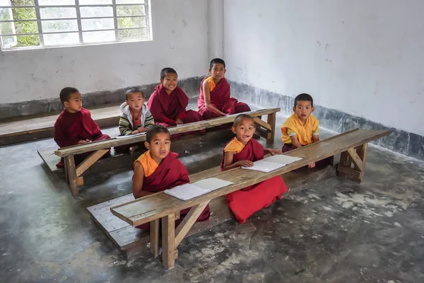 Pelling Sikkim India Mayo 2017 Los Monjes Budistas Son Niños — Foto de Stock