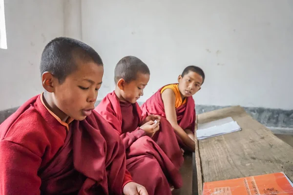 Pelling Sikkim India Mayo 2017 Los Monjes Budistas Son Niños — Foto de Stock