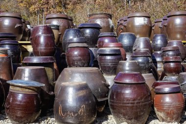 Geleneksel Kore Kimchi Varil