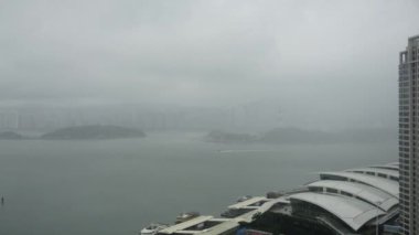 Xiamen limanı. Çin. Timelapse
