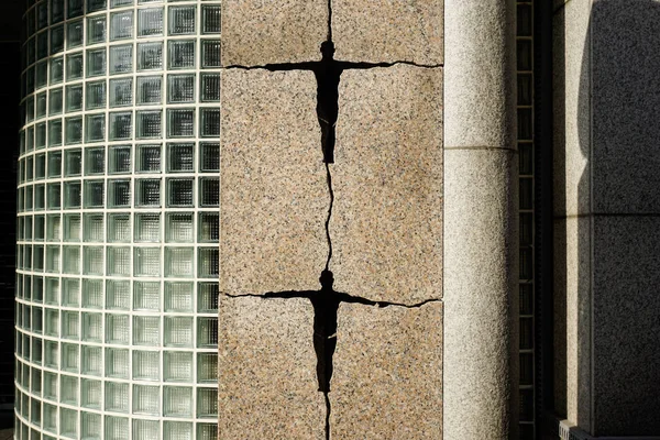 Homme Décorativement Sculpté Dans Mur Marbre — Photo